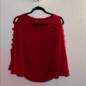 HOT PINK jenifer Lopez long sleeve blouse